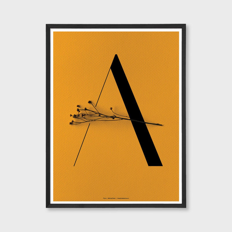 Flora - Letter A art print - The Alphabet Store – The alphabet store