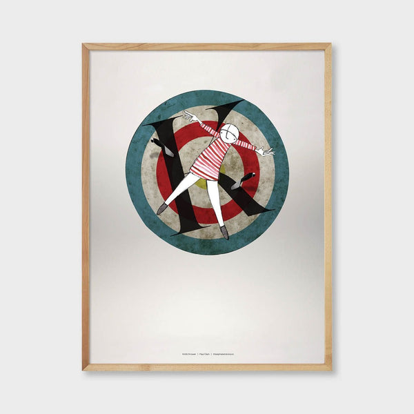  Circus Collection K is for Knife thrower Artist Paul Clark The alphabet store 