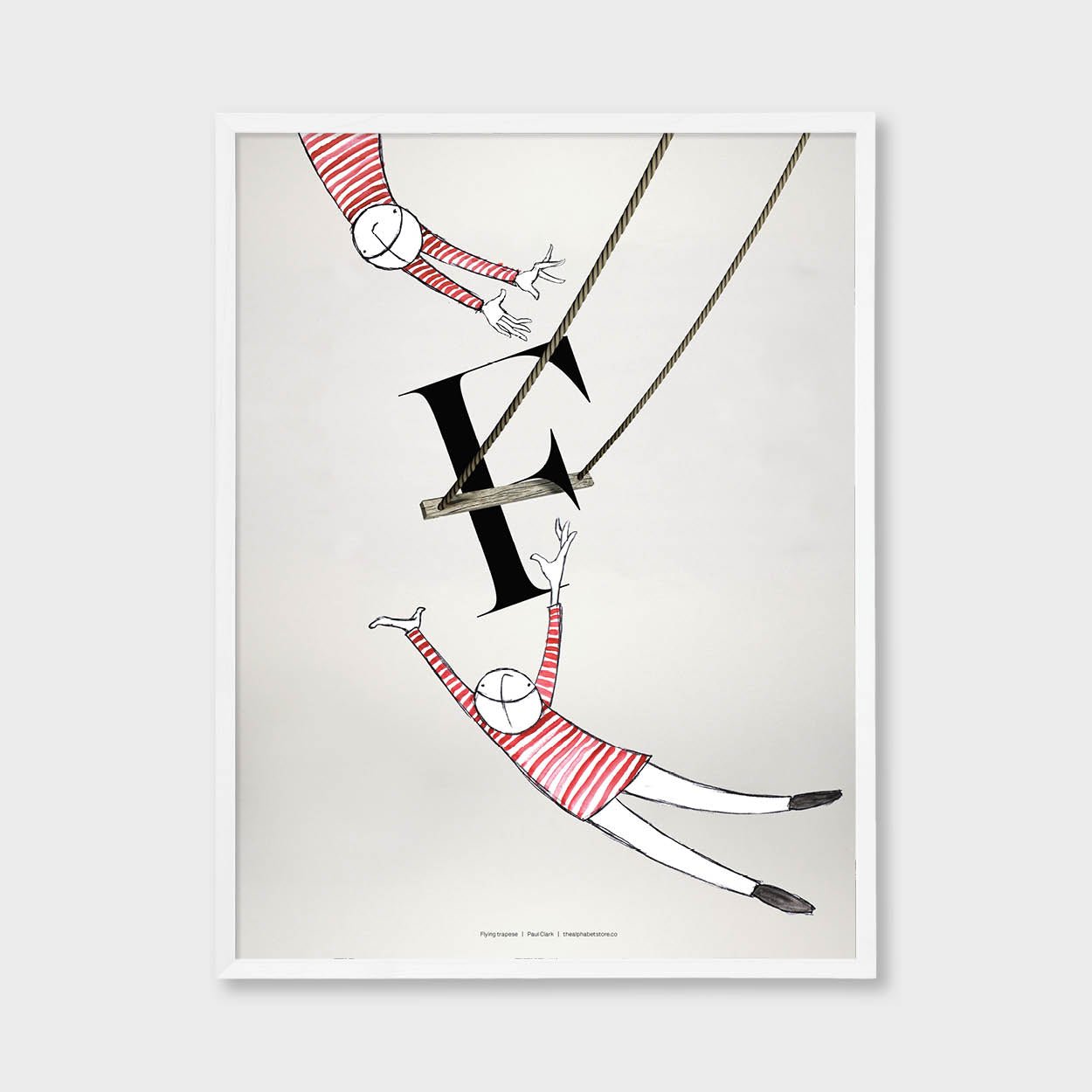  Circus Collection F is for Flying trapeze Artist Paul Clark The alphabet store 
