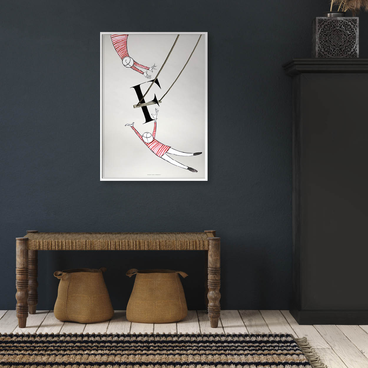  Circus Collection F is for Flying trapeze modern hallway style inspo