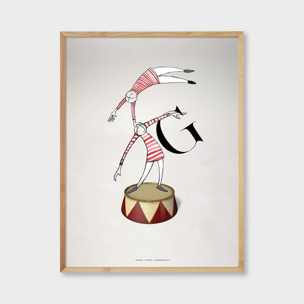  Circus Collection G is for Gymnast Artist Paul Clark The alphabet store 