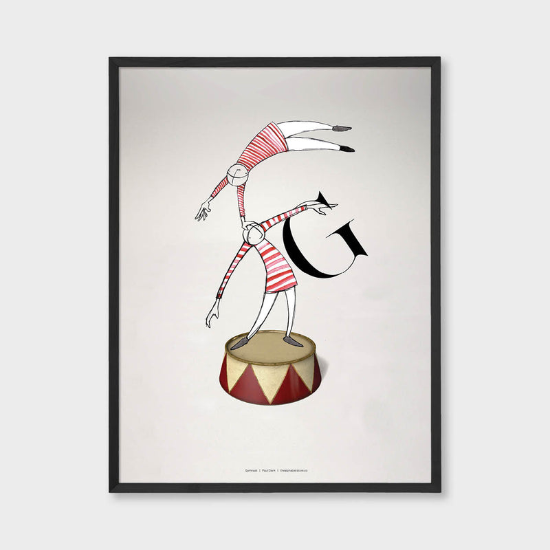 Circus Collection G is for Gymnast Artist Paul Clark The alphabet store 