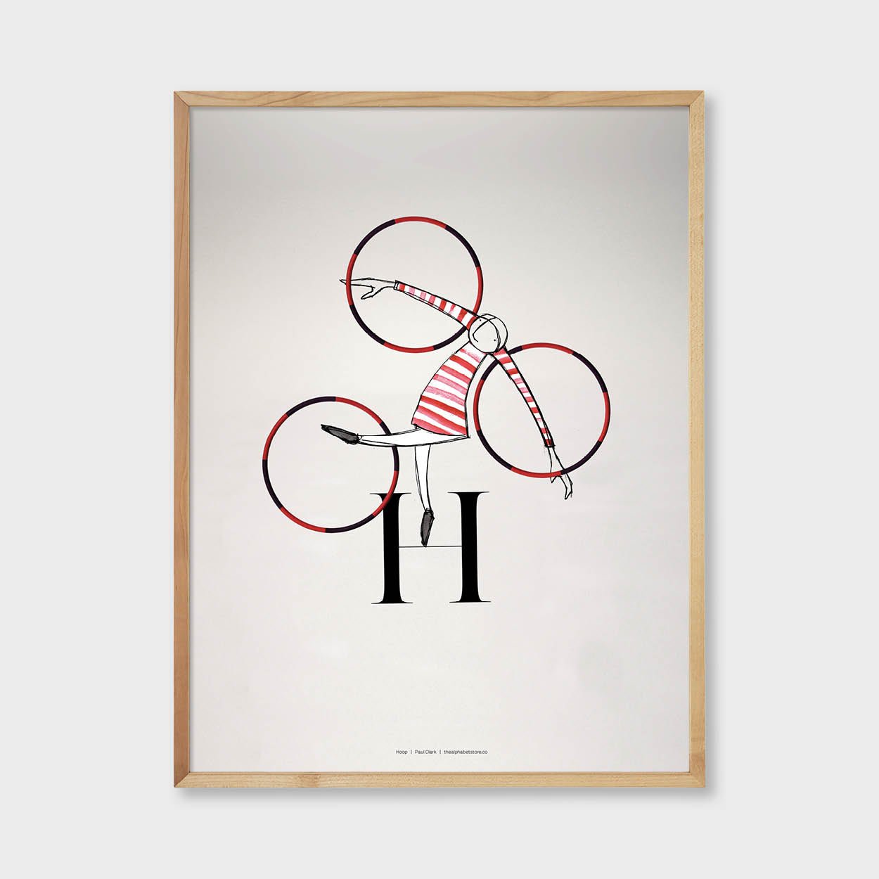  Circus Collection H is for Hoop Artist Paul Clark The alphabet store 