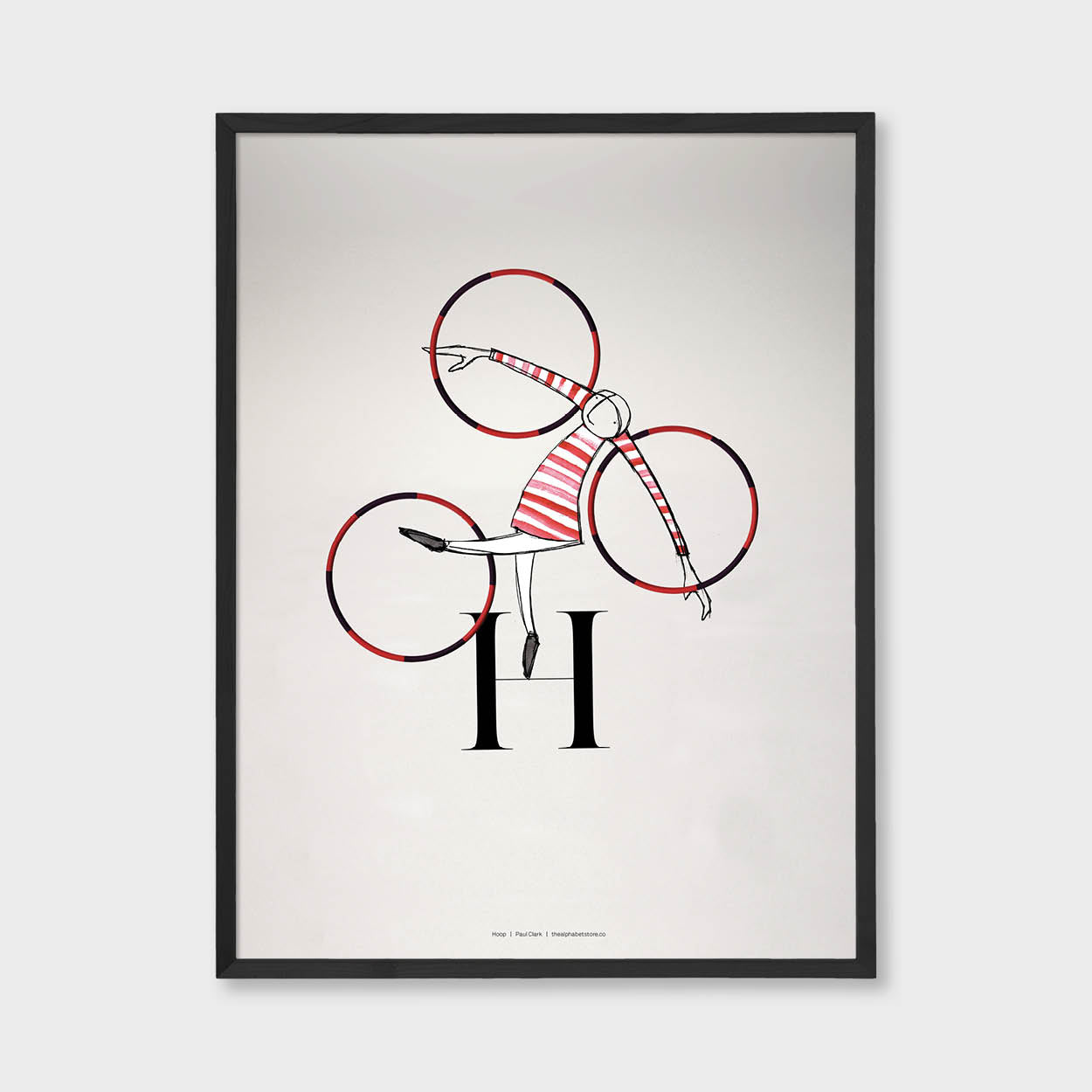  Circus Collection H is for Hoop Artist Paul Clark The alphabet store 