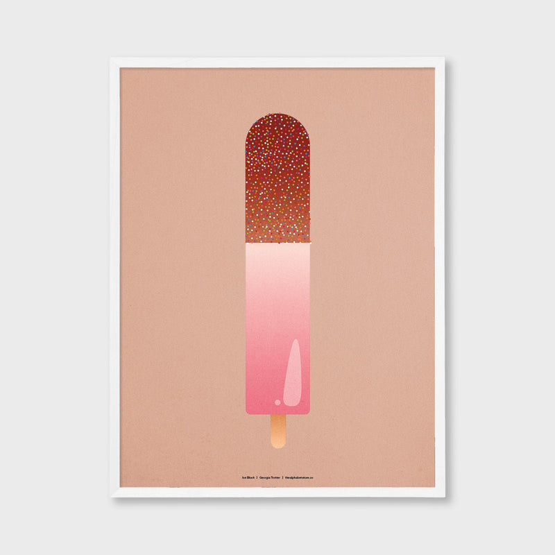 hundreds and thousands sprinkle ice cream art poster