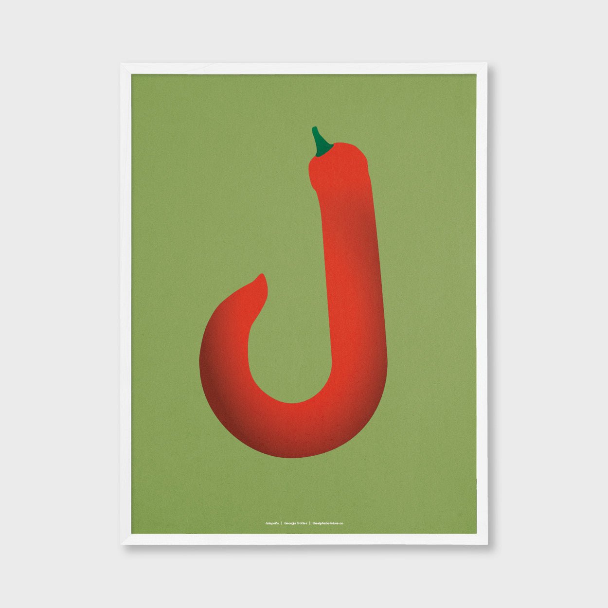  Extruded Food Collection Jalapeño Artist Georgia Trotter The alphabet store 