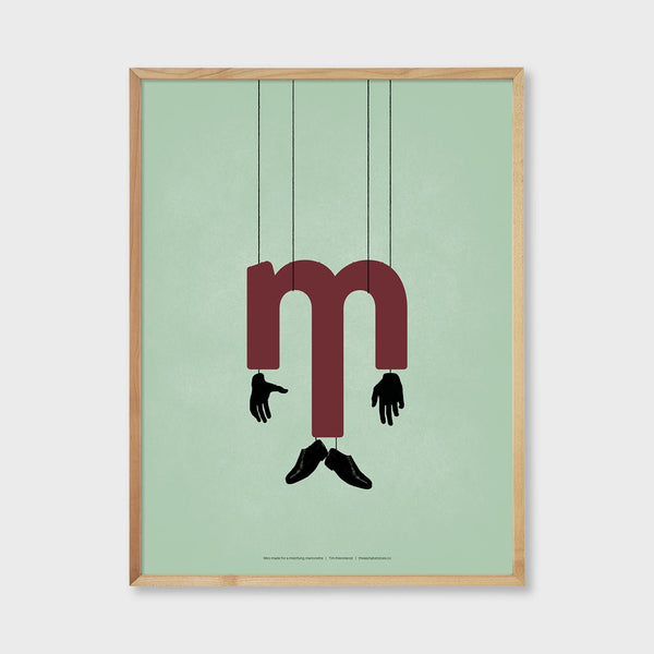 Marionette collage silhouette with hands and shoes on a string