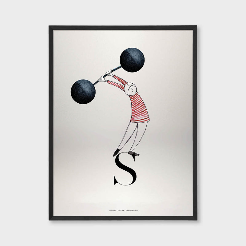  Circus Collection S is for Strongman Artist Paul Clark The alphabet store 