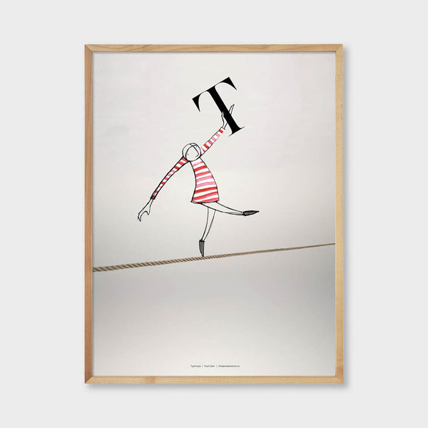  Circus Collection T is for Tightrope Artist Paul Clark The alphabet store 