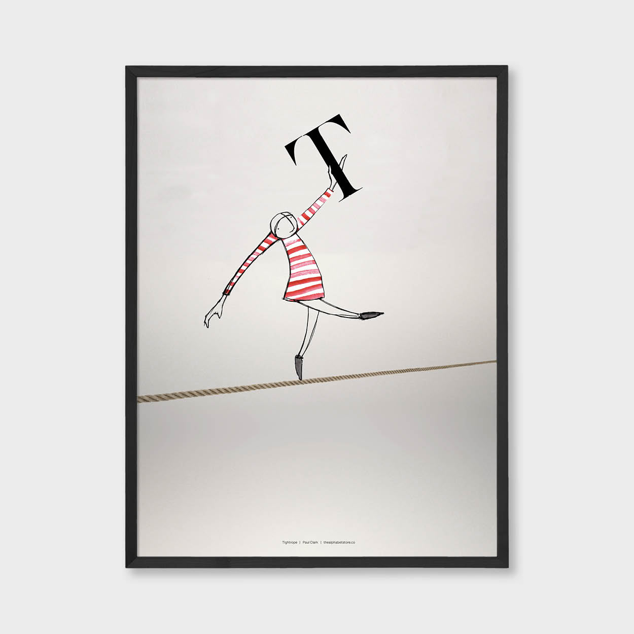  Circus Collection T is for Tightrope Artist Paul Clark The alphabet store 