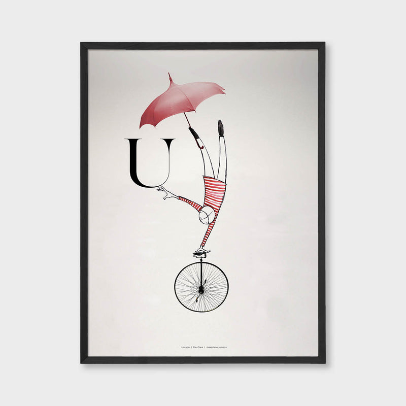  Circus Collection U is for Unicycle Artist Paul Clark The alphabet store 